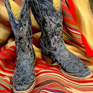 Corral Women 9.5 M lizard & leather.